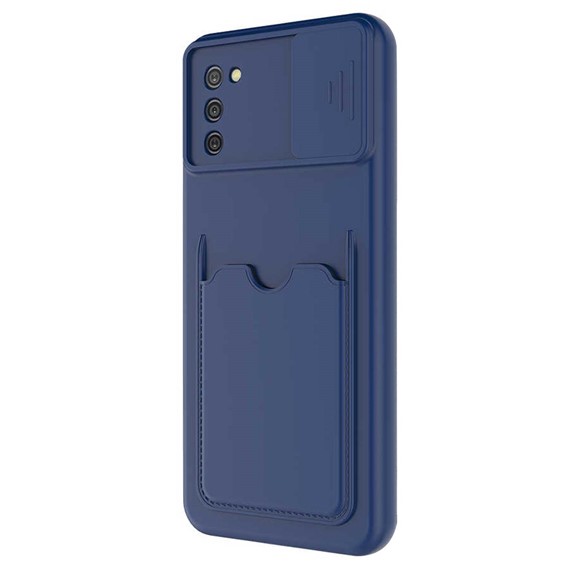 Microsonic Samsung Galaxy A02s Kılıf Inside Card Slot Lacivert 2