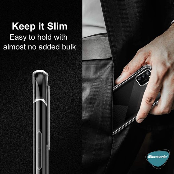Microsonic Samsung Galaxy A02s Kılıf Shock Absorbing Şeffaf 7