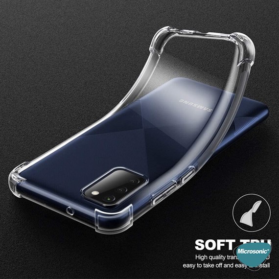 Microsonic Samsung Galaxy A02s Kılıf Shock Absorbing Şeffaf 8