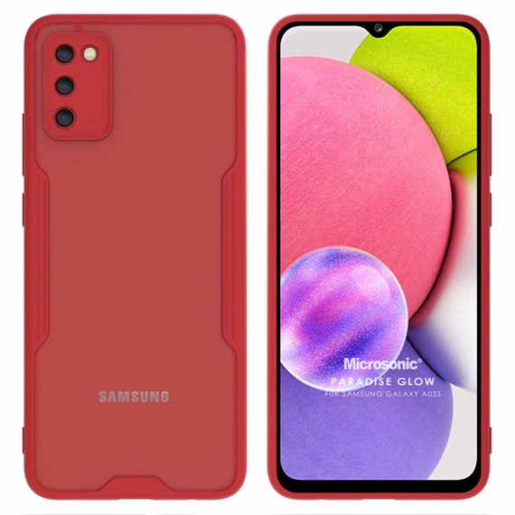 Microsonic Samsung Galaxy A03S Kılıf Paradise Glow Kırmızı 1