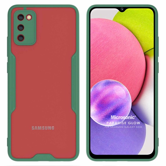 Microsonic Samsung Galaxy A03S Kılıf Paradise Glow Yeşil 1