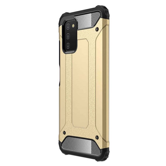 Microsonic Samsung Galaxy A03s Kılıf Rugged Armor Gold 2