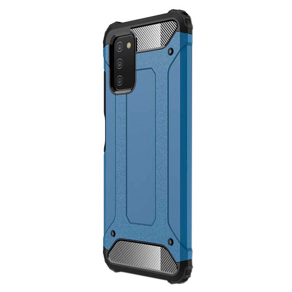 Microsonic Samsung Galaxy A03s Kılıf Rugged Armor Mavi 2