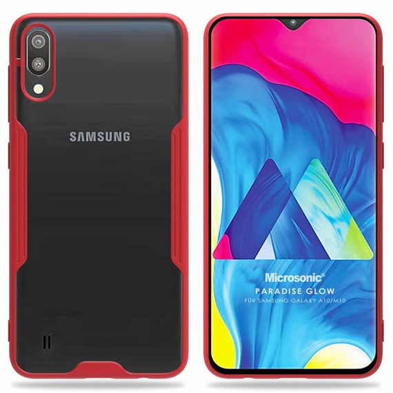 Microsonic Samsung Galaxy M10 Kılıf Paradise Glow Kırmızı 1