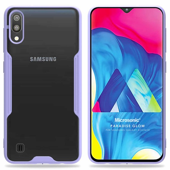 Microsonic Samsung Galaxy A10 Kılıf Paradise Glow Lila 1