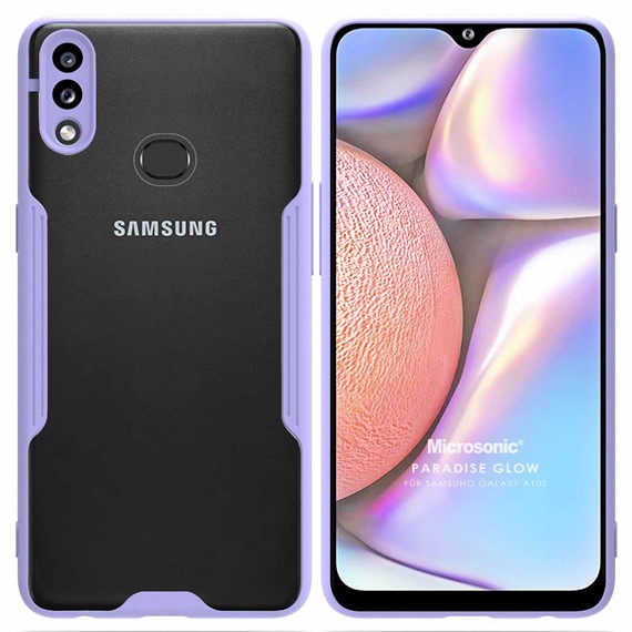 Microsonic Samsung Galaxy A10S Kılıf Paradise Glow Lila 1