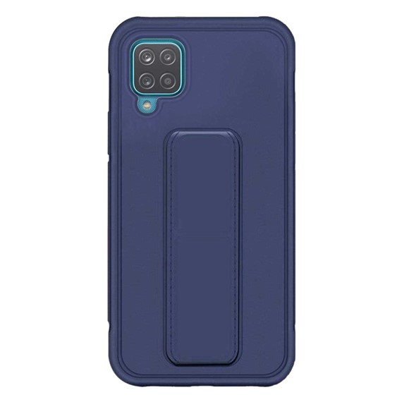 Microsonic Samsung Galaxy A12 Kılıf Hand Strap Lacivert 2