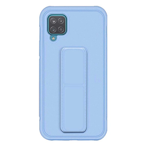 Microsonic Samsung Galaxy A12 Kılıf Hand Strap Mavi 2