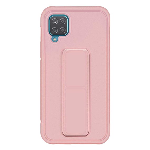 Microsonic Samsung Galaxy A12 Kılıf Hand Strap Rose Gold 2