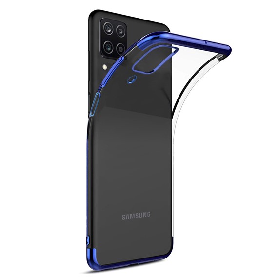 Microsonic Samsung Galaxy A12 Kılıf Skyfall Transparent Clear Mavi 2