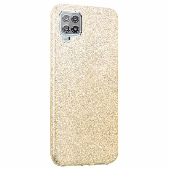 Microsonic Samsung Galaxy A12 Kılıf Sparkle Shiny Gold 2