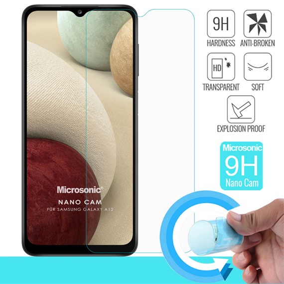 Microsonic Samsung Galaxy A12 Nano Glass Cam Ekran Koruyucu 1