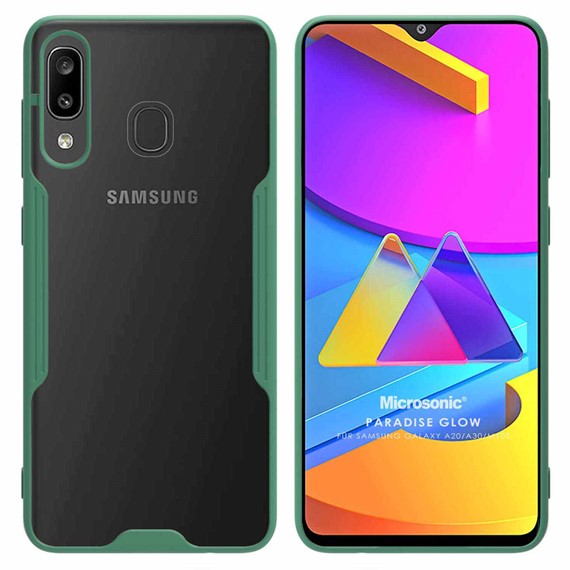 Microsonic Samsung Galaxy A30 Kılıf Paradise Glow Yeşil 1