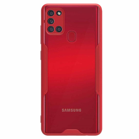 Microsonic Samsung Galaxy A21S Kılıf Paradise Glow Kırmızı 2