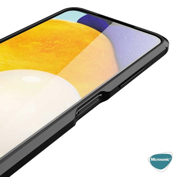 Microsonic Samsung Galaxy A22 4G Kılıf Deri Dokulu Silikon Lacivert 8