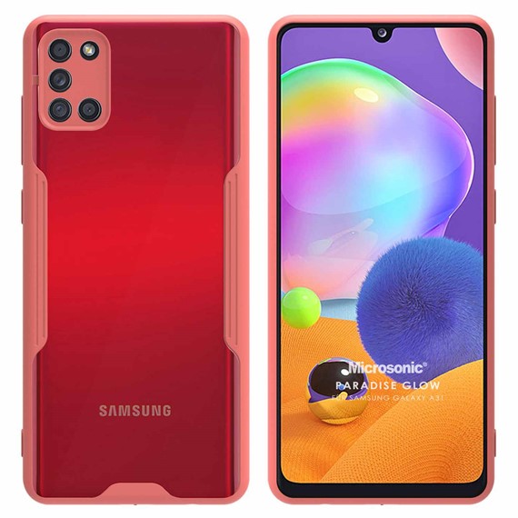 Microsonic Samsung Galaxy A31 Kılıf Paradise Glow Pembe 1