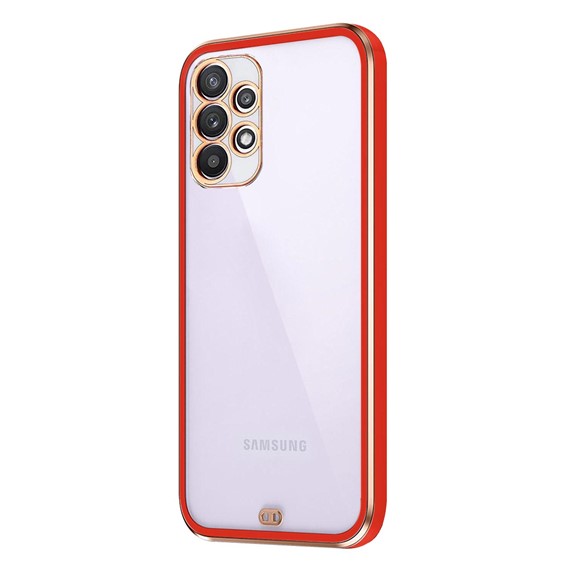 Microsonic Samsung Galaxy A32 4G Kılıf Laser Plated Soft Kırmızı 2