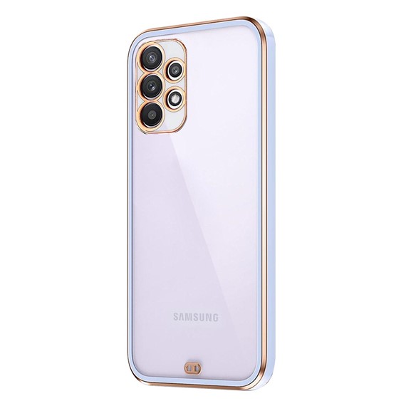 Microsonic Samsung Galaxy A32 4G Kılıf Laser Plated Soft Lila 2