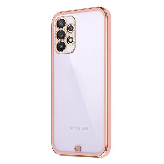 Microsonic Samsung Galaxy A32 4G Kılıf Laser Plated Soft Pembe 2