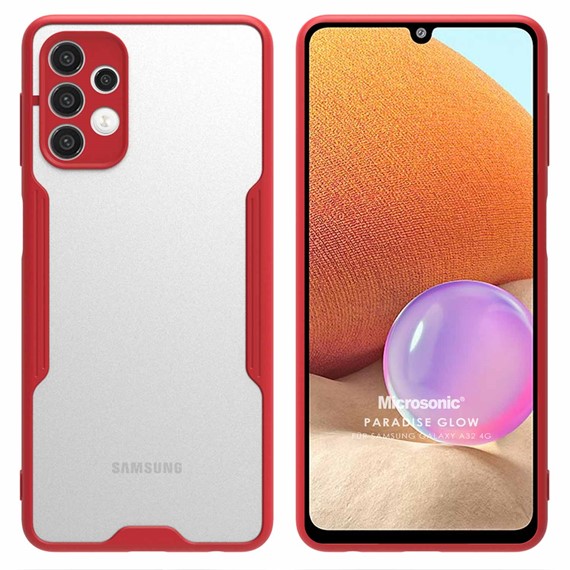 Microsonic Samsung Galaxy A32 4G Kılıf Paradise Glow Kırmızı 1