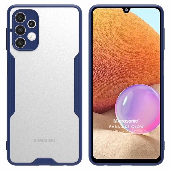Microsonic Samsung Galaxy A32 4G Kılıf Paradise Glow Lacivert 1