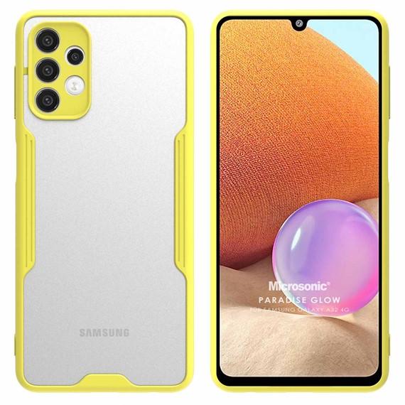 Microsonic Samsung Galaxy A32 4G Kılıf Paradise Glow Sarı 1