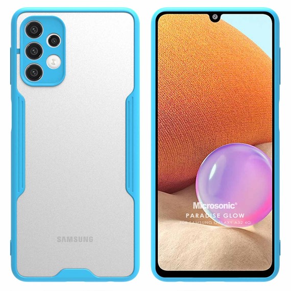 Microsonic Samsung Galaxy A32 4G Kılıf Paradise Glow Turkuaz 1