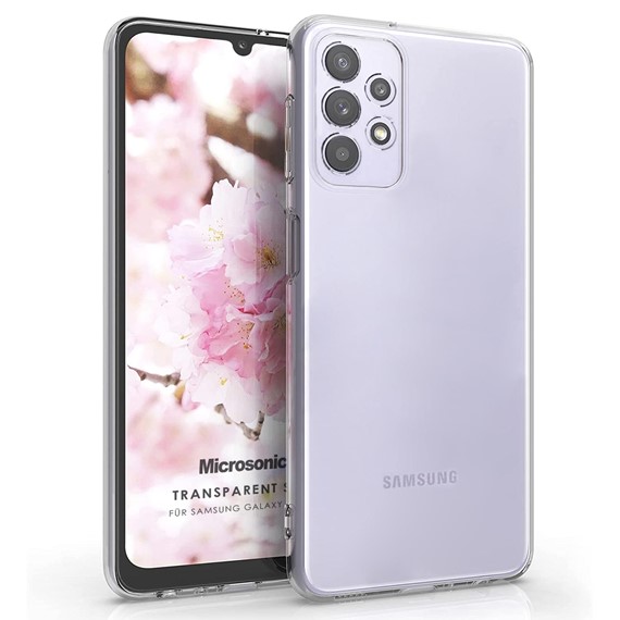 Microsonic Samsung Galaxy A32 4G Kılıf Transparent Soft Beyaz 1