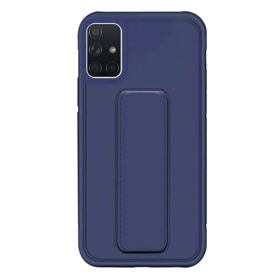 Microsonic Samsung Galaxy A51 Kılıf Hand Strap Lacivert 2