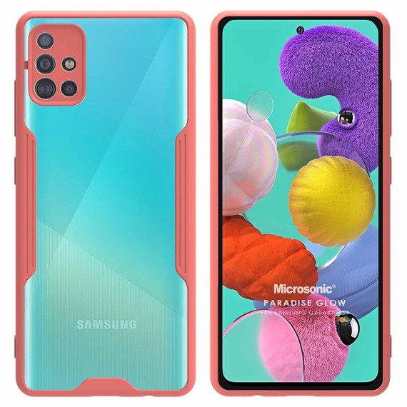 Microsonic Samsung Galaxy A51 Kılıf Paradise Glow Pembe 1