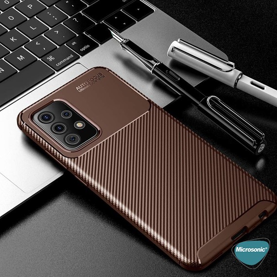 Microsonic Samsung Galaxy A52s Kılıf Legion Series Kahverengi 8