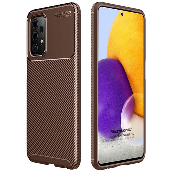 Microsonic Samsung Galaxy A52s Kılıf Legion Series Kahverengi 1