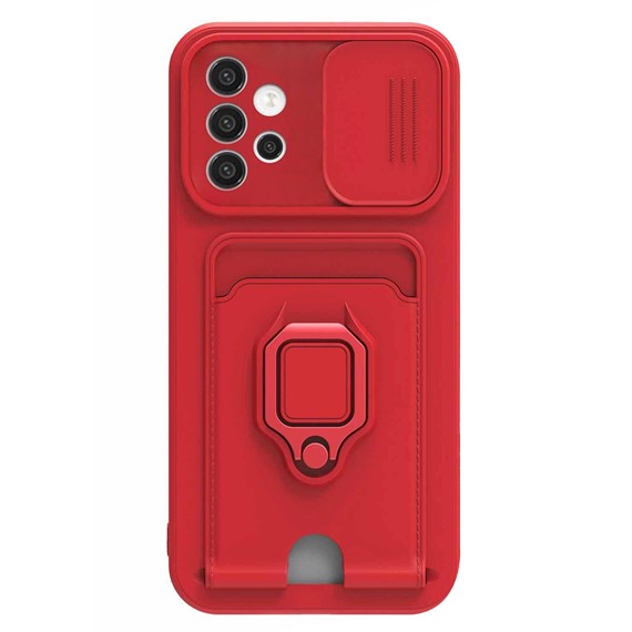 Microsonic Samsung Galaxy A52S Kılıf Multifunction Silicone Kırmızı 2