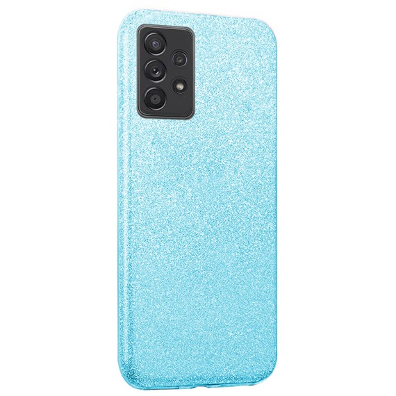 Microsonic Samsung Galaxy A52s Kılıf Sparkle Shiny Mavi 2