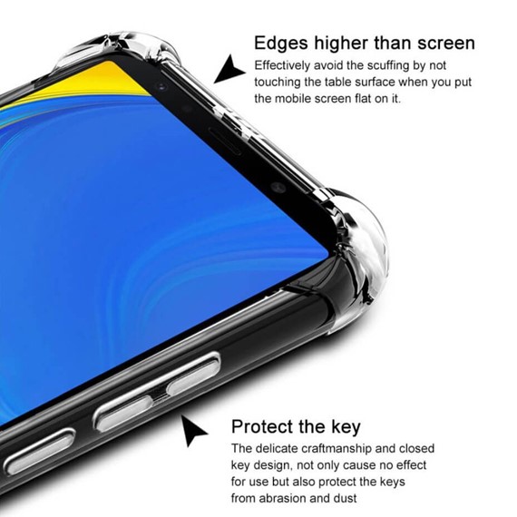 Microsonic Shock-Absorbing Kılıf Samsung Galaxy A7 2018 Şeffaf 5