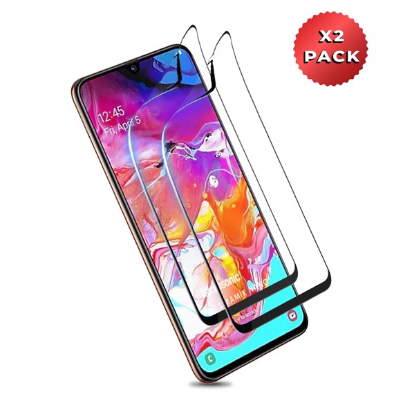 Microsonic Samsung Galaxy A70 Crystal Seramik Nano Ekran Koruyucu Siyah 2 Adet 2