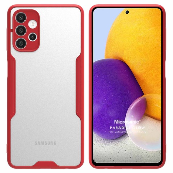 Microsonic Samsung Galaxy A72 Kılıf Paradise Glow Kırmızı 1