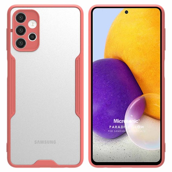 Microsonic Samsung Galaxy A72 Kılıf Paradise Glow Pembe 1