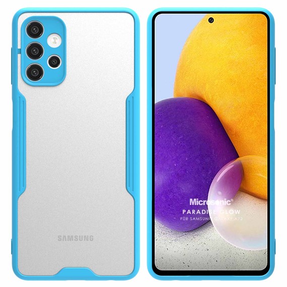 Microsonic Samsung Galaxy A72 Kılıf Paradise Glow Turkuaz 1