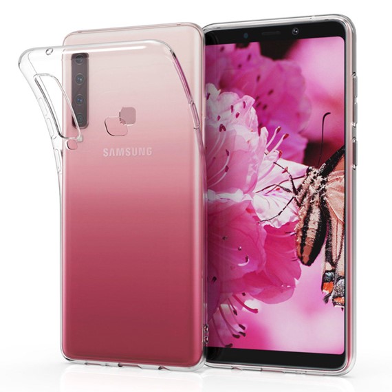 Microsonic Samsung Galaxy A9 2018 Kılıf Transparent Soft Beyaz 3