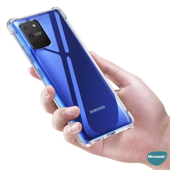 Microsonic Samsung Galaxy S10 Lite Kılıf Shock Absorbing Şeffaf 4