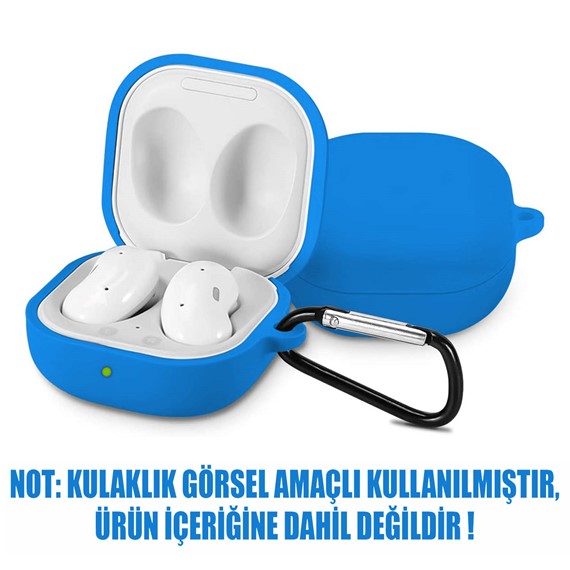 Microsonic Samsung Galaxy Buds 2 Mat Silikon Kılıf Mavi 2