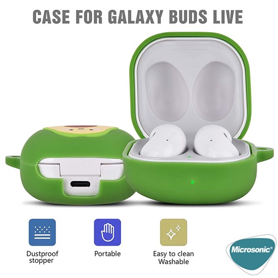 Microsonic Samsung Galaxy Buds Live Kılıf Avakado 3