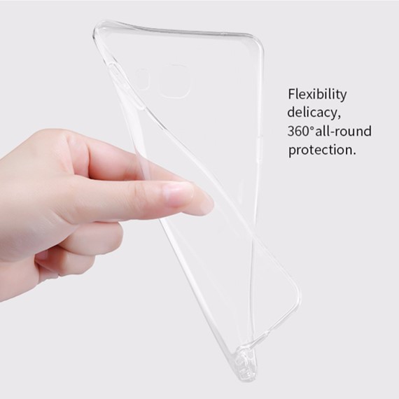 Microsonic Samsung Galaxy C5 Pro Kılıf Transparent Soft Beyaz 2