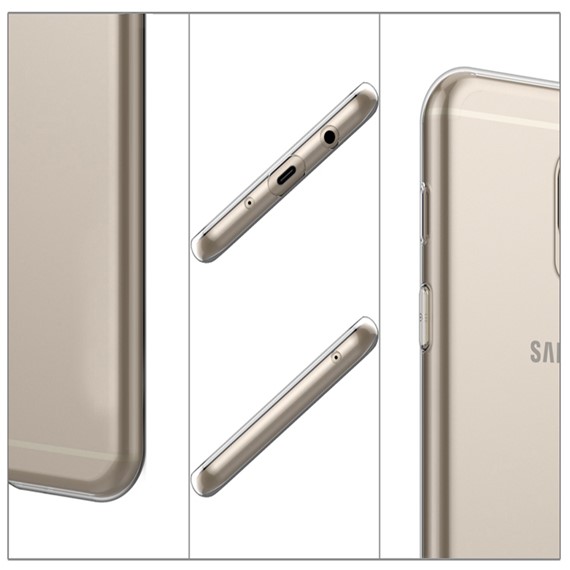 Microsonic Samsung Galaxy C8 Kılıf Transparent Soft Şeffaf 5