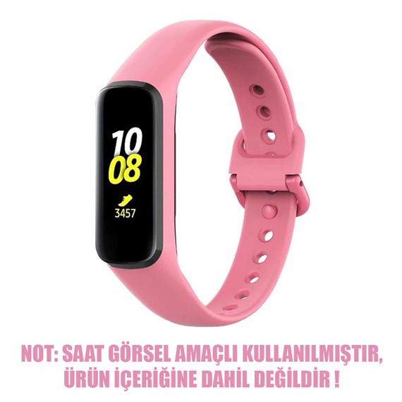 Microsonic Samsung Galaxy Fit 2 Silikon Kordon Pembe 2