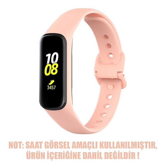 Microsonic Samsung Galaxy Fit 2 Silikon Kordon Rose Gold 2