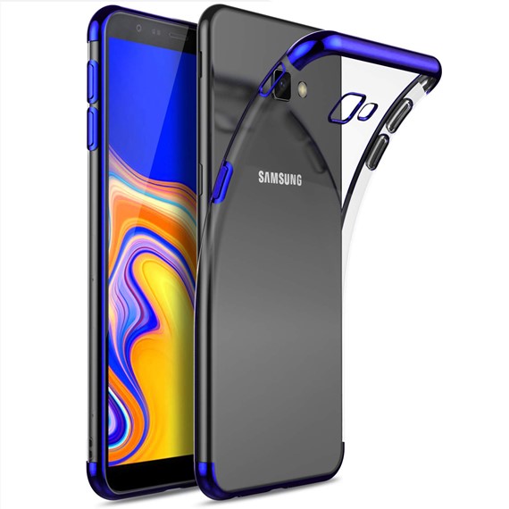 Microsonic Samsung Galaxy J4 Plus Kılıf Skyfall Transparent Clear Mavi 1