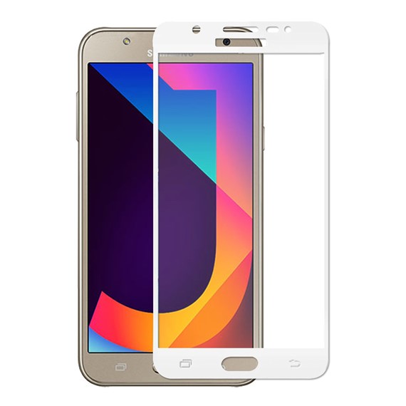 Microsonic Samsung Galaxy J7 Core 3D Kavisli Temperli Cam Full Ekran koruyucu Kırılmaz Film Beyaz 1
