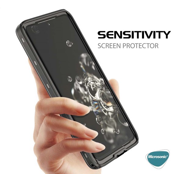 Microsonic Samsung Galaxy Note 20 Ultra Kılıf Waterproof 360 Full Body Protective Siyah 4